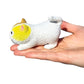 Squishy Stretchy Cat (3.5' To 6.5') Rubber Fidget Sensory Toy Filled With Sand. Great Stress Relief Cat Toy For Kids, Adults And Pets. (White Cat)