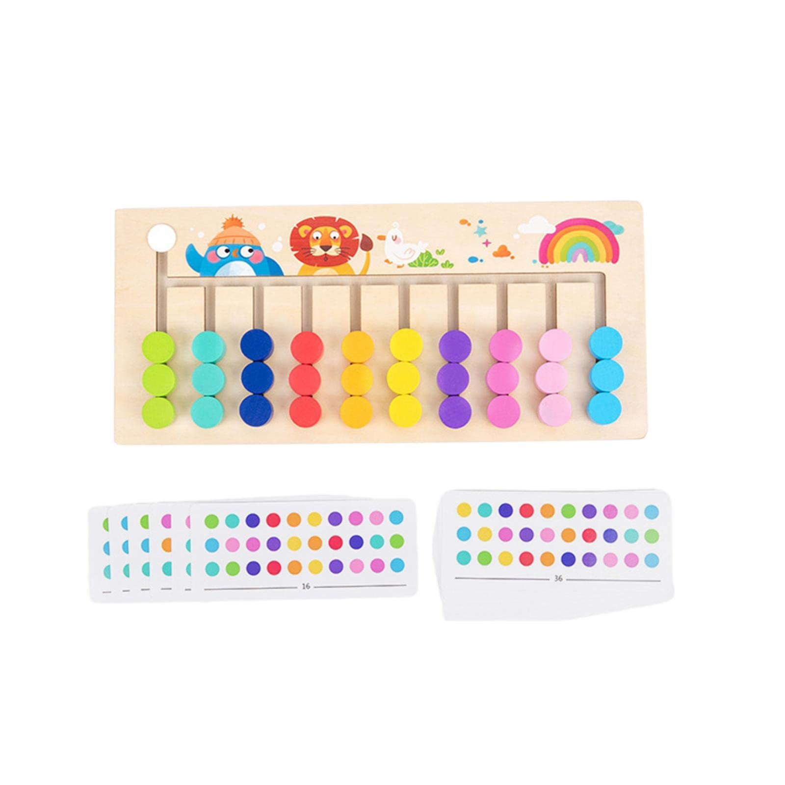Bnf Montessori Learning Toys Slide Puzzle Family Game For Toddler Birthday Gifts 10 Colorbaby | Toys For Baby | Developmental Ba