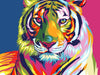 Jingzhouyang Paint By Numbers For Kids & Adults & Beginner Painting Gift Kits - L 16'×W 20' Colorful Tiger