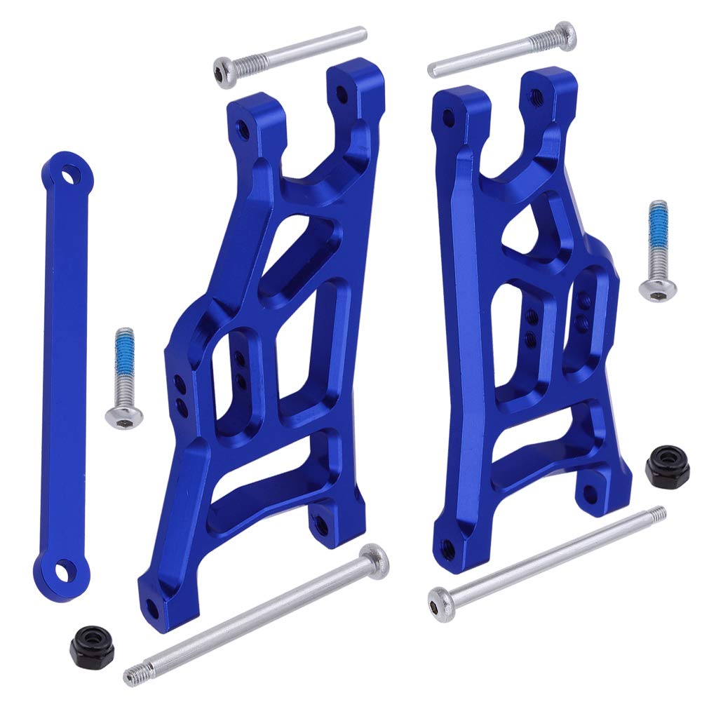 HobbyPark Aluminum Front & Rear Suspension A-Arms Set,Tie Bar for 1/10 Traxxas Slash 2WD RC Car Upgrade Parts Hop Ups, Replaceme
