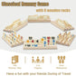 Rummy Cube Game With Case 6 Players, Large Number Rummy Cube For 6 Player With 6 Wooden Racks/Trays, 160 Tiles Travel Size Rummy