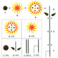 Viveta Wind Spinners For Yard And Garden, Sunflower Metal Wind Spinners,57 * 13 Inch Wind Sculpture For Yard Patio Lawn Garden