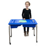 Children'S Factory Neptune 24'' Large Sensory Table, Sandbox With Lid, Water Table For Kids Blue