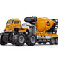 Deoxy 1:43 4Wd Diecast Alloy Cement Mixture Dumper Truck Toys With Friction Powered Miniature Car Metal Vehicle Toy For Kids Boy