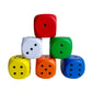 funnysquee 6 PCS 2.3 Inches Foam Dice Game Set Colorful Dices Bulk Classroom Board Game Toy for Kids Adults,to Get Your Lucky Nu