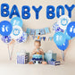 Toniful 52 Pieces 16 Inch Blue Letter A-Z Balloons,Custom Phrase Mylar Foil Alphabet Letter Diy Personalized Phrase Banner For B