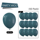 Partywoo Petrol Blue Balloons, 50 Pcs 12 Inch Boho Blue Balloons, Retro Blue Balloons For Balloon Garland Or Balloon Arch As Birthday Decorations, Party Decorations, Wedding Decorations, Blue-F36