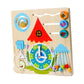 JAZZY PEARLS Wooden Busy Board Montessori Toy for Birthday Gift Children Plane Travel Toy Style C|Toys & Hobbies | Educational |