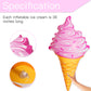 Novelty Place Giant Inflatable Ice Cream Cone for Summer Party, Swimming Pool, Beach, Birthday, and Outdoor Decorations(36 Inche