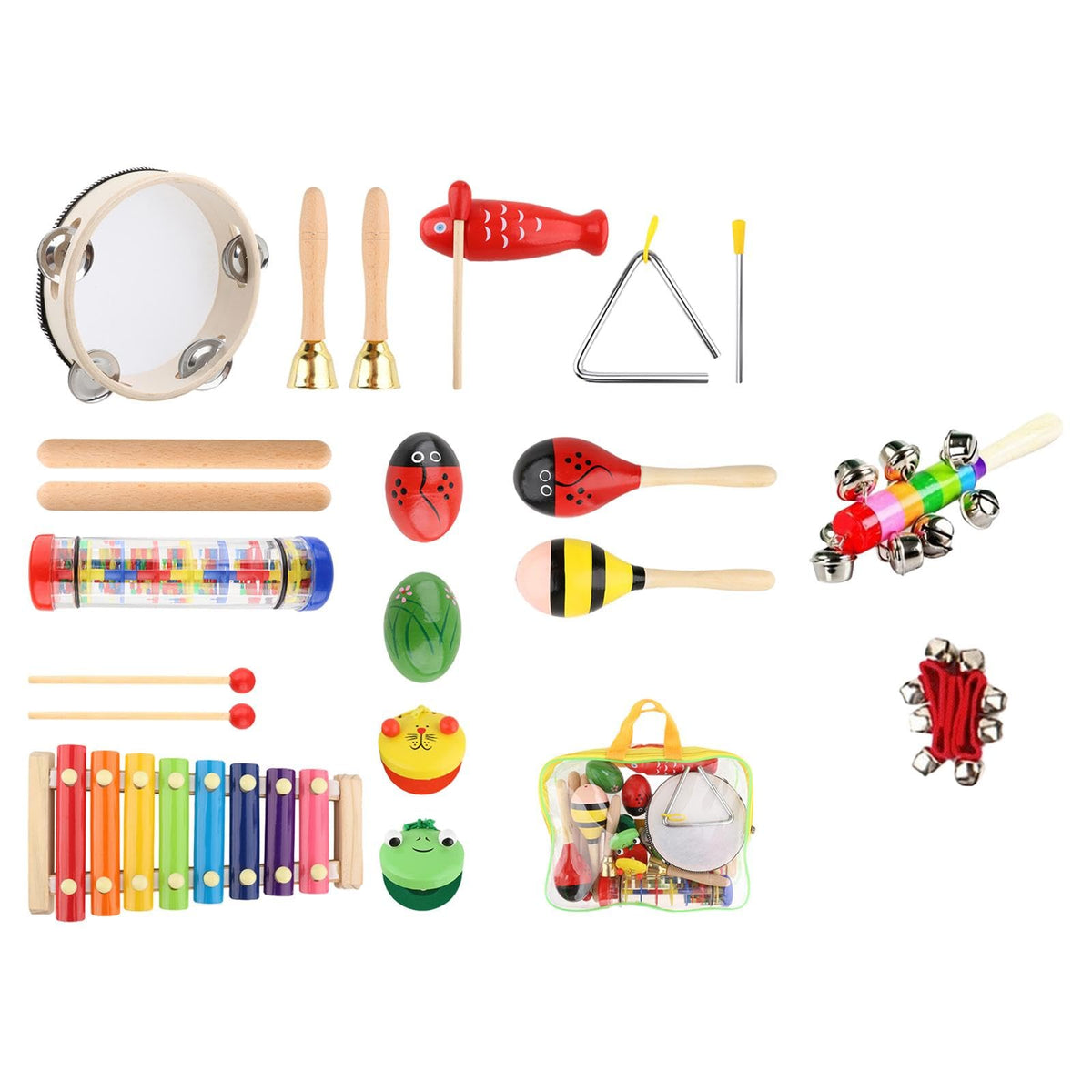 Enakshi (Label) 12X Montessori Percussion Instrument Educational Toys For Babies Age 3 To 10