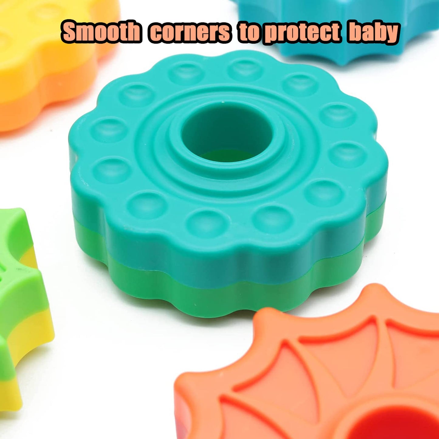 Byfwh Baby Spin Stack Toy,Premium Stacking Toy For Kids,Baby Spinning Stacking Toy For Babies And Toddlers,Educational Toddler L