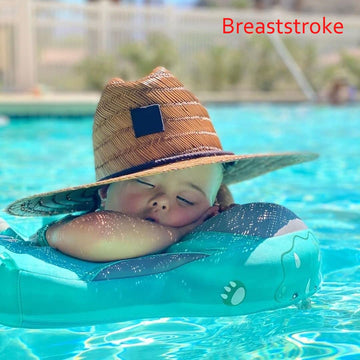 Cloth Newest Add Tail Avoid Flip Over Mambobaby Non Inflatable Baby Swim Float With Canopy Upf 50+ Vest Air Free Water Smart Swim Trainer Solid Infant Pool Waist Ring