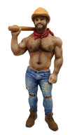 December Diamonds 55-55328 Poke The Bear Series, Construction Bear, Resin Ornament