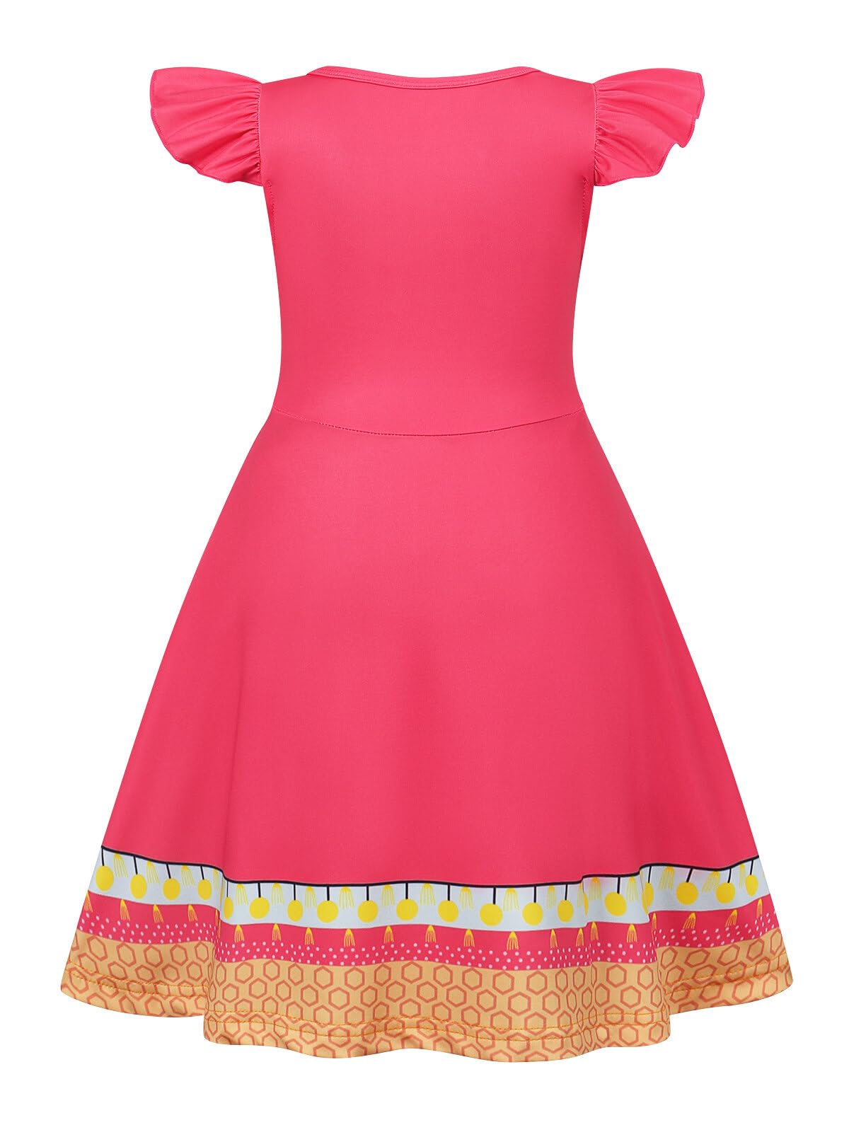 Sukyfecde Princess Dress for Toddler Girls Halloween Costume Outfits Birthday Dress Up Clothes 9-10 Years Red