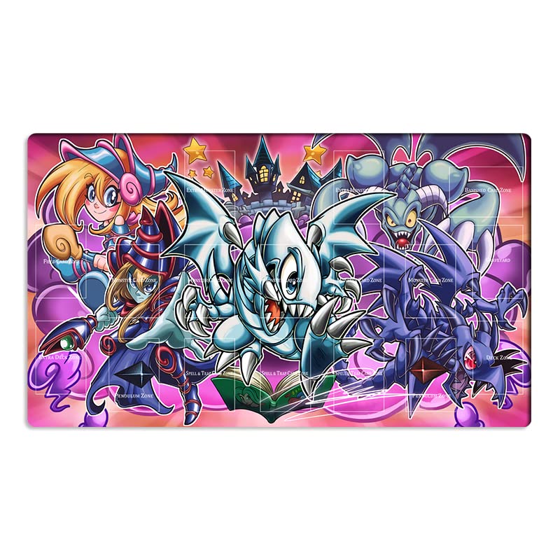 Mlikemat New Playmat Toon Dark Magician Girl Tcg Ccg Trading Card Game Mat Pad + Free Bag (Zd039-880-A)