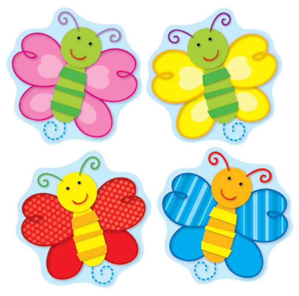 Carson Dellosa 72-Piece Butterflies Stickers for Kids, Colorful Butterflies Themed Fun Stickers for Classroom, Incentive Sticker