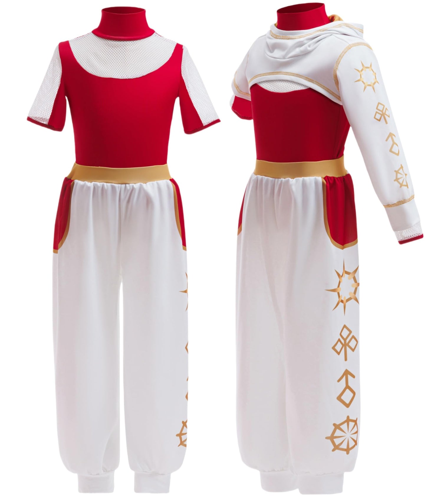 Xefenki Girls Nova Zombies 4 Costume Halloween Cosplay Outfits Includes Hooded Sweatshirt T-shirt and Pants 7-8Y 130