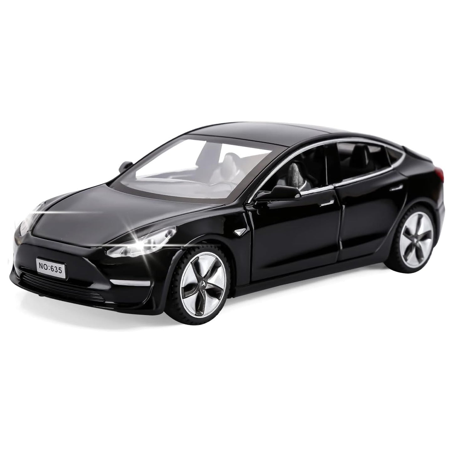 Toy Car Model 3 Diecast Metal Model Cars Pull Back car for Boys and Girls Age 3 - 12 Years Old (Black)