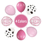 Paready Cow Balloons, 30Pcs Pink Cow Balloons 12 Inch Pink Confetti And Cow Print Balloons Hot Pink And Light Pink Latex Balloon