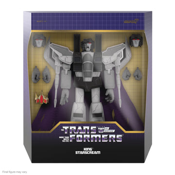 Super7 Transformers King Starscream (Fallen) - Ultimates! 7 In Action Figure