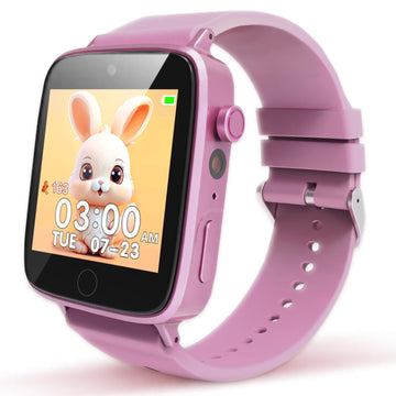 Zuodun Kids Watch Toys For Girls Ages 4-12, Kids Smart Watches Girls Include Screen 26 Puzzle Games, Calculator Watch With Music