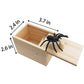 Motiloo Original Spider Prank Box,Handdmade Wooden Pop Out Rubber Spider Scare Box Joke Toys Prank For Kids & Adults Prank Gift Halloween