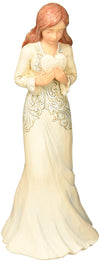 Enesco 6001560 Girl Holding Heart Figurine, Multicolor