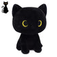 Lsydcarm Black Cat Plush Toy, Cute Black Cat Stuffed Animals Kawaii Black Cat Plushie Doll, Creative Soft Stuffed Cat Plush Toys