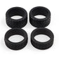 Abendor 4Pcs 1/28 Rc Drift Car Tires, [2N+2W] High Grip Tires Simulated Tire Tread Racing Tyre for 1/28 Mosquito Cart Mini-Z MR0