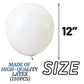 110Pcs White Balloon 12 Inch, White Latex Balloons For Birthday Party Baby Shower Wedding(With 2 Ribbons).