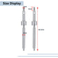 MORLORDY 2Pcs Improved RC Stainless Steel Front Axle Shaft Steering CVD Set for 1/24 RC Crawler Car SCX24 Upgrades Accessories