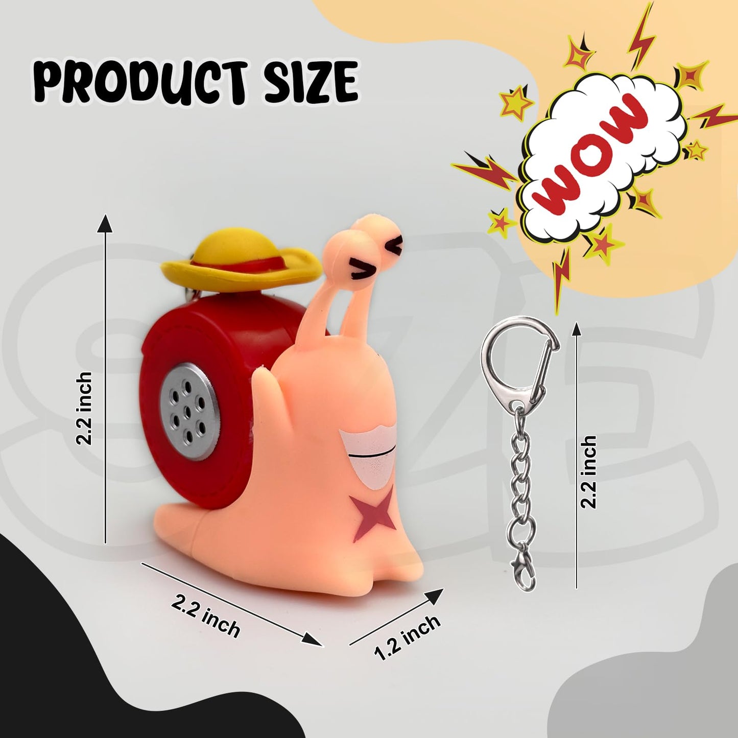 Keyboard Fidget Toy For Adults (Red Snail)