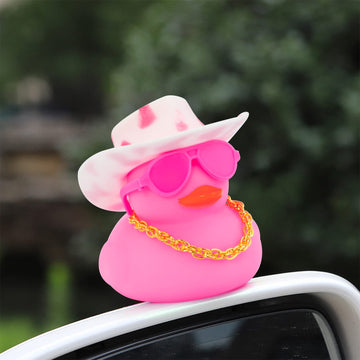 Wonuu Car Accessories Rubber Ducks Dashboard Decorations Rubber Duck Pink Accessories Dashboard Duck Car Decorations Car Ducks For Dashboard Car Duck Car Dashboard Decorations, Rpg#Pink-Whitepink