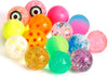 Promote Trader 10 pcs Crazy Bouncy Jumping Balls Set 32 mm Birthday Return Gift Indoor Outdoor Games for KidsDifferent Designs 