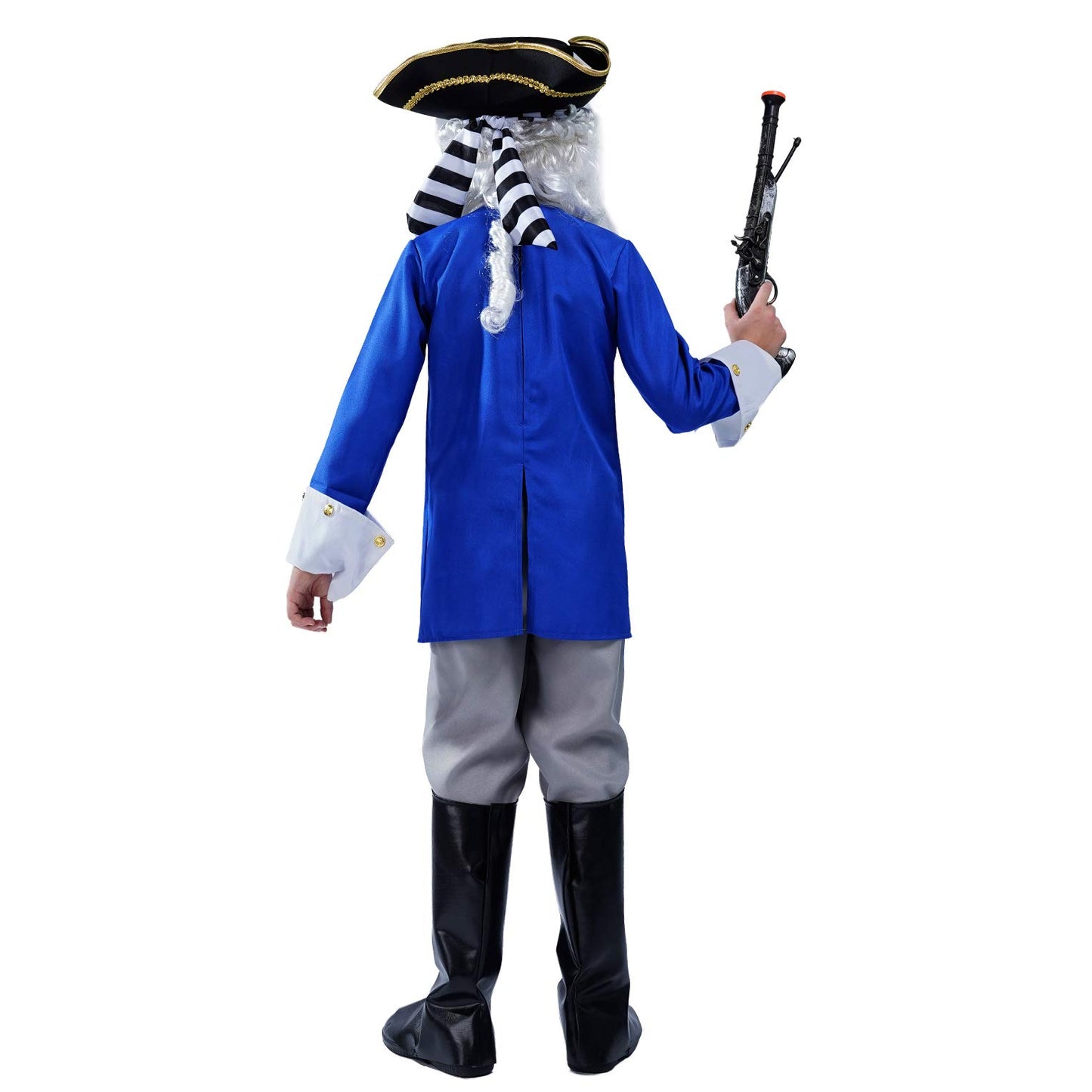 Boy Colonial Costume Cosplay Kids General Medieval Costumes(13-14 Years)