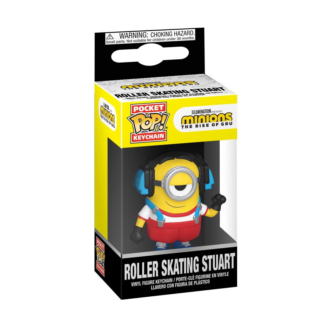 Funko Pop! Keychain: Minions: The Rise Of Gru - Roller Skating Stuart, Multicolor