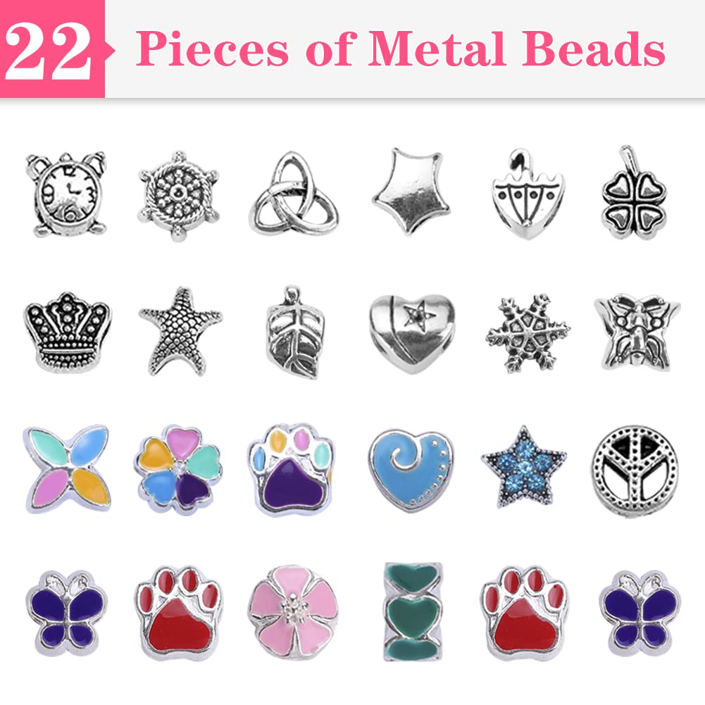 VICTLOV Charm Bracelet Making Kit, DIY Craft for Girls, Unicorn/Mermaid Crafts Gifts Set for Arts and Crafts for Girls Teens Age