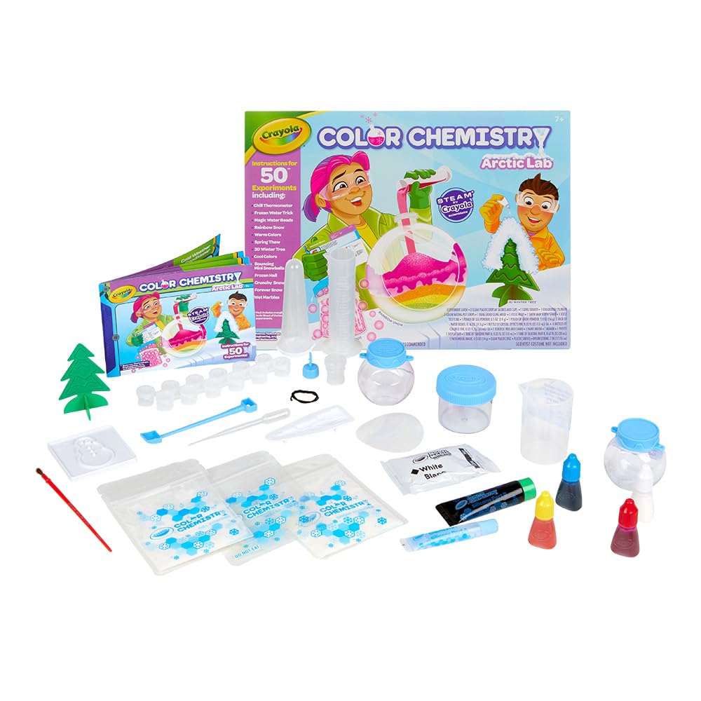 Crayola Arctic Color Chemistry Set For Kids, Steam/Stem Activities, Educational Toy, Ages 7, 8, 9, 10