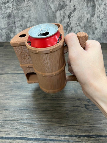 Munnygrubbers - Mug Dice Tower - No Paint Odorless Insulated Cup Can Dice Tower - (Random 7Pcs D20 Dice Set Included) - Dice Jail - Dice Holder - Dungeons And Dragons - Dnd Gift - (Silver)