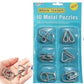 Space Enterprises 6 Pieces Stainless Steel Metal Wire Puzzles IQ Brain Teaser Games Unlock Interlock Toys for Adults & Kids  As