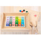 Fashion My Day Rainbow Color Matching Toy Fine Motor Skills Early Learning Wooden Peg Board