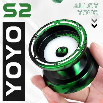 7Yo S2 Responsive Yoyo, Professional Metal Yoyo For Beginner, Dual Purpose Yoyo Fingerspin Tricks Yoyo, Alloy And Pom Yoyo With