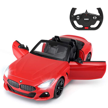 RASTAR BMW RC Car, 1/14 Scale BMW Z4 Roadster New Version Remote Control Car, Convertible Toy Car - Red / 2.4Ghz