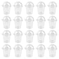 Auear, Mini Coffee Cups Keychain With Dome Lids Miniature Cup For Plastic Doll Dollhouse Diy Decoration Craft (20 Pack)