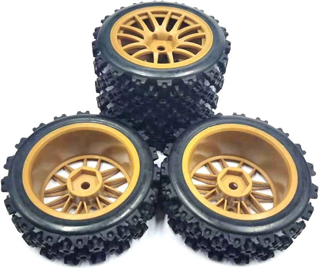 KT202316 Brown 1/10 Scale On Road Flat Car Wheels and Rubber Tires hex 12mm 4pcs (unglued) for HPI GT3 RS4 kyosho FW06