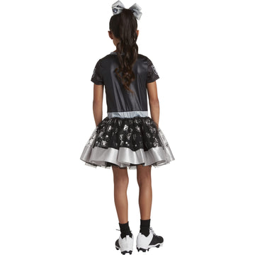 Modern Hero Las Vegas Raiders Girl'S Nfl Mvp Tailgate Tutu Dress Costume, Size Large