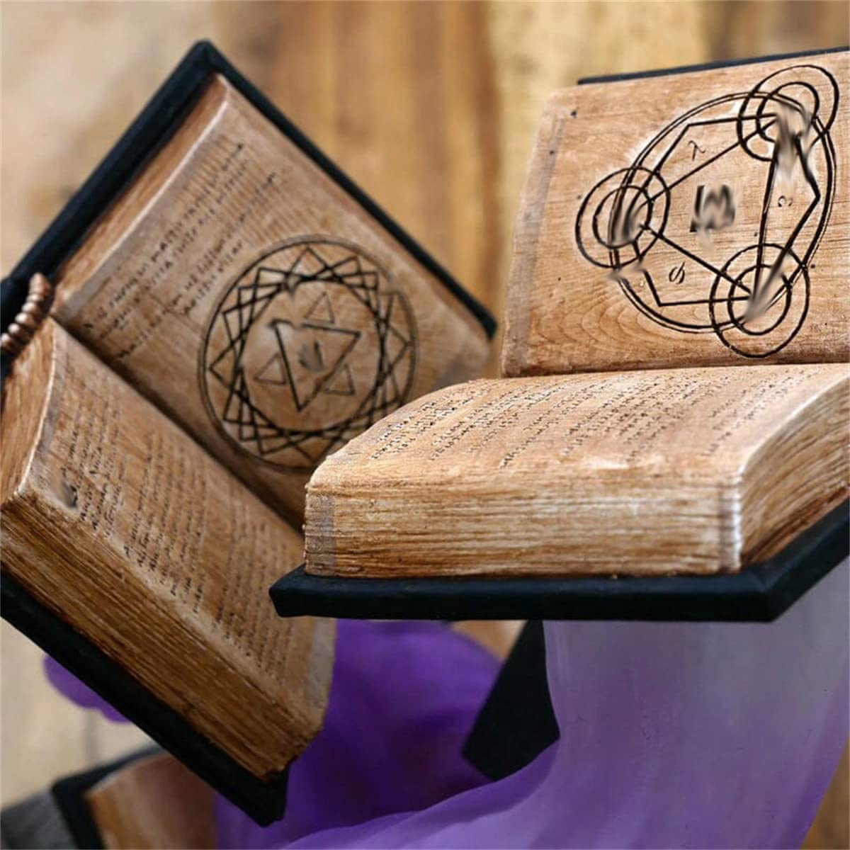 Thyggzjbs Magic Book Dice Tower,Tomes of Magics Dice Tower Magics Dice Tower Big Book Dice Tower Ornaments Clear Ornament Bulbs,