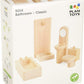 Plantoys Wooden Classic Line Of Dollhouse Furniture- Bathroom Set (9014) | Sustainably Made From Rubberwood And Non-Toxic Paints