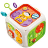 Pluspoint 6In1 Baby Busy Activity Cube For Kids Montessori Educational Learning Cube Toys For Infants & Toddlers, Shape Sorter T