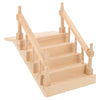 Angoily Miniature Dollhouse Staircase Desktop Ornament Simply Staircase Handrail Outside Hand Railings